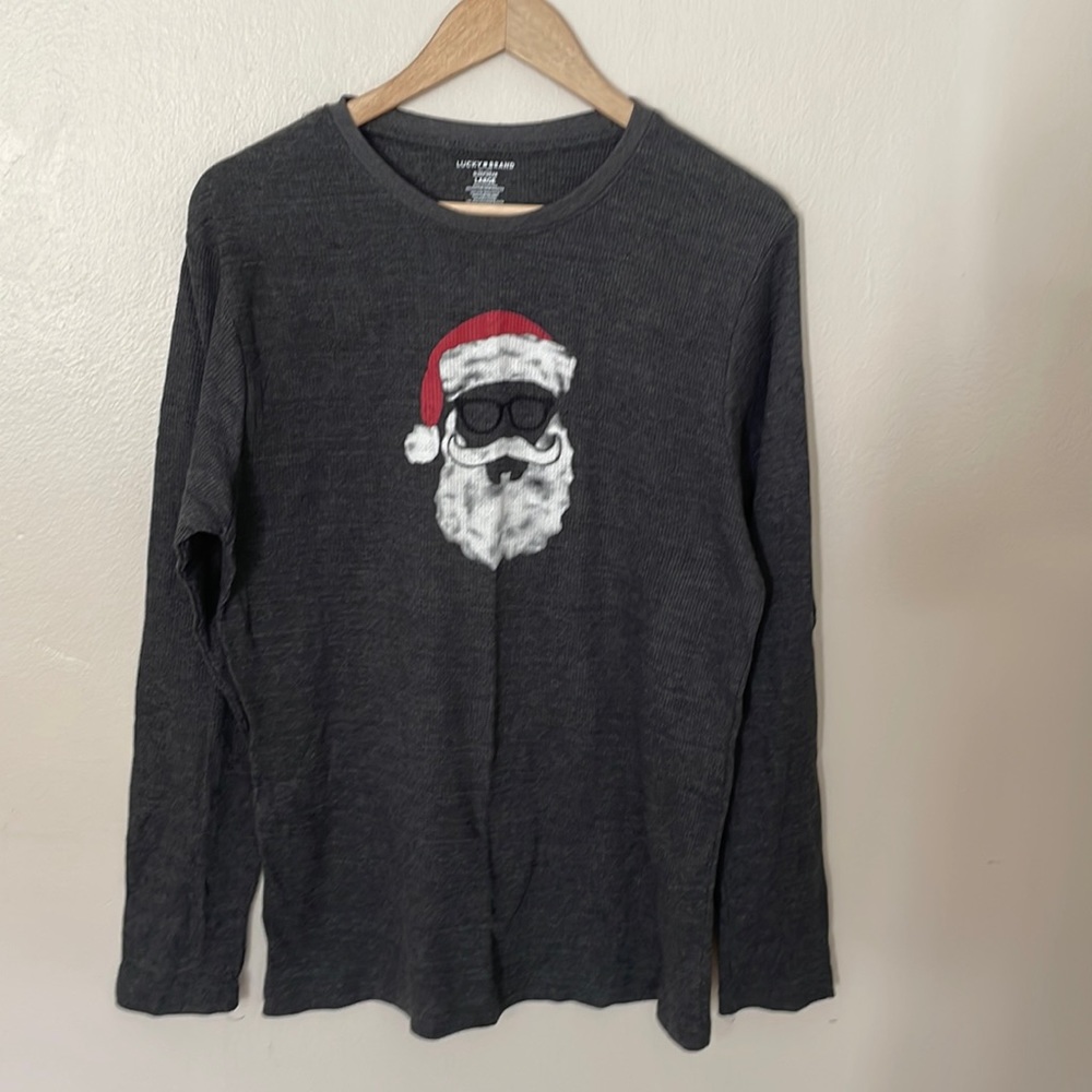 NWOT Lucky Brand Thermal Santa Top. Large